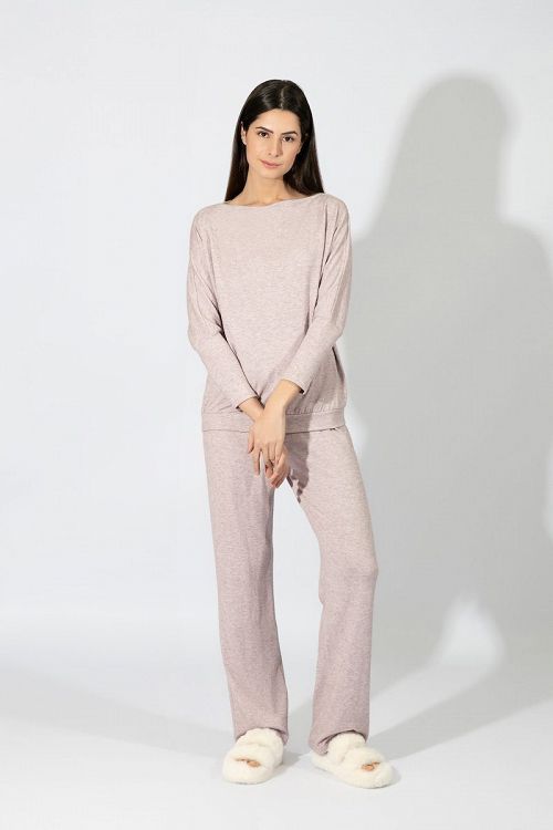 ΠΥΖΑΜΑ ΜΟΝΟΧΡΩΜΗ VISCOSE HARMONY