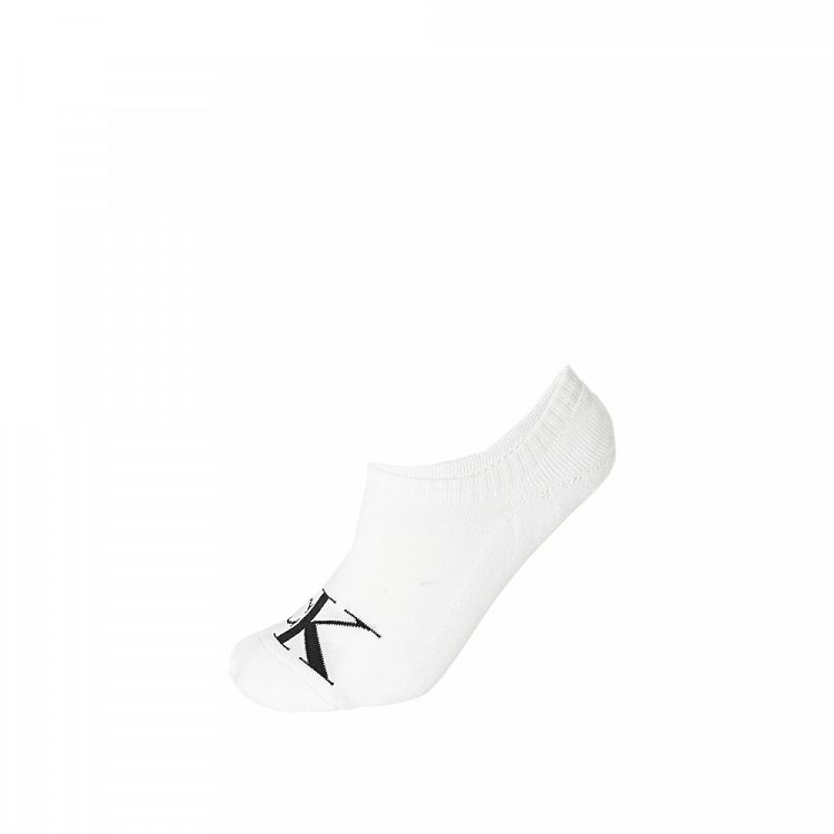 SOCKS MEN 2 PAIRS FOOTIE HIGH CUT MONOGRAM CALVIN KLEIN