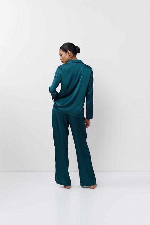 ΠΥΖΑΜΑ ΣΑΤΕΝ ΚΟΥΜΠΩΤΗ EMERALDA PAJAMA LONG ARUELLE