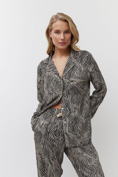 ΠΥΖΑΜΑ ΚΟΥΜΠΩΤΗ ZEBRA LINNA PAJAMA LONG ARUELLE