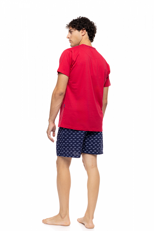 ΠΥΖΑΜΑ ΑΝΔΡΙΚΗ V-NECK RETRO BIKE ULISSE