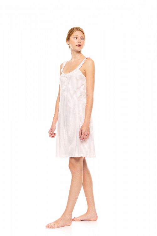 ΝΥΧΤΙΚΟ ΜΕ ΠΑΤΙΛΕΤΑ SOFT PINK STRIPE PINK LABEL