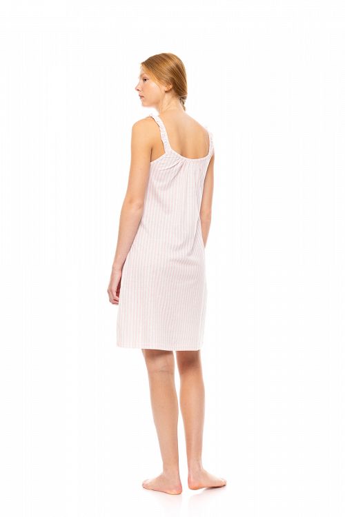 ΝΥΧΤΙΚΟ ΜΕ ΠΑΤΙΛΕΤΑ SOFT PINK STRIPE PINK LABEL
