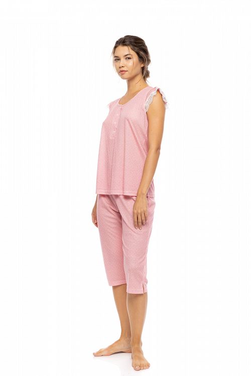 ΠΥΖΑΜΑ ΠΑΤΙΛΕΤΑ CAPRI ΠΑΝΤΕΛΟΝΙ SUMMER GEO PINK LABEL