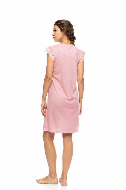 ΝΥΧΤΙΚΟ ΠΑΤΙΛΕΤΑ ΚΟΝΤΟ ΜΑΝΙΚΙ SUMMER GEO PINK LABEL