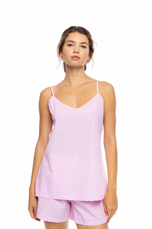 BABYDOLL ΡΑΝΤΑΚΙ DUO STRIPE PINK LABEL