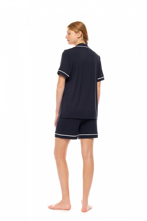 ΠΥΖΑΜΑ ΚΟΥΜΠΩΤΗ ΜΕ ΣΟΡΤΣ BAMBOO PINK LABEL