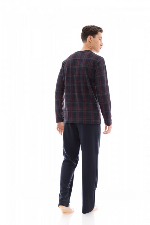 ΠΥΖΑΜΑ JACQUARD RED PLAID ULISSE
