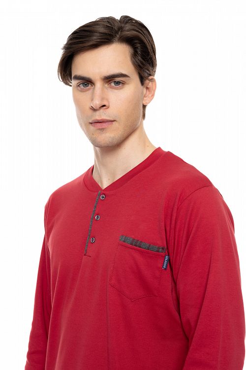 ΠΥΖΑΜΑ ΑΝΔΡΙΚΗ JACQUARD BORDO PLAID ULISSE