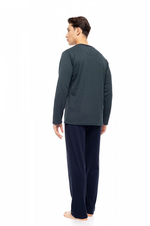 ΠΥΖΑΜΑ ΑΝΔΡΙΚΗ ΠΑΤΙΛΕΤΑ JACQUARD FOREST GREEN ULISSE