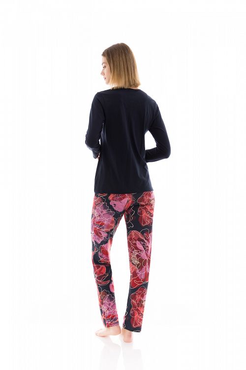 ΠΥΖΑΜΑ MAGENTA FLOWER PINK LABEL