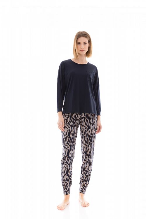 ΠΥΖΑΜΑ BEIGE ZEBRA PINK LABEL