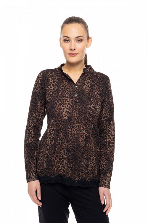 ΠΥΖΑΜΑ ΠΑΤΙΛΕΤΑ LEOPARD PINK LABEL