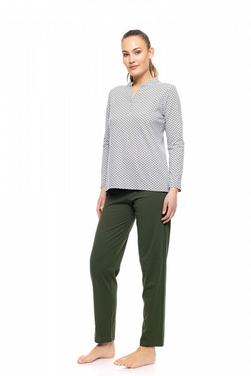 ΠΥΖΑΜΑ ΓΥΝΑΙΚΕΙΑ MODERN FLOWER PINK LABEL