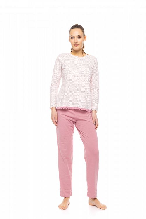 ΠΥΖΑΜΑ ΠΑΤΙΛΕΤΑ PETIT ROSE FLOWER PINK LABEL