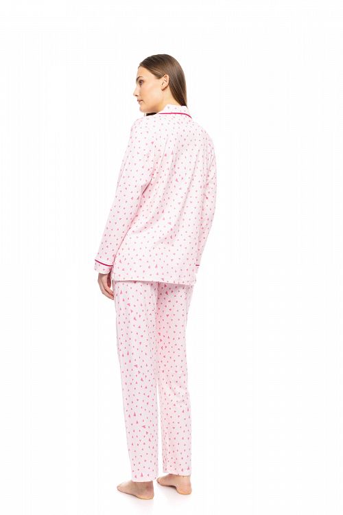 ΠΥΖΑΜΑ ΚΟΥΜΠΩΤΗ ΜΕ ΤΣΕΠΑΚΙ BUBBLEGUM HEART PINK LABEL