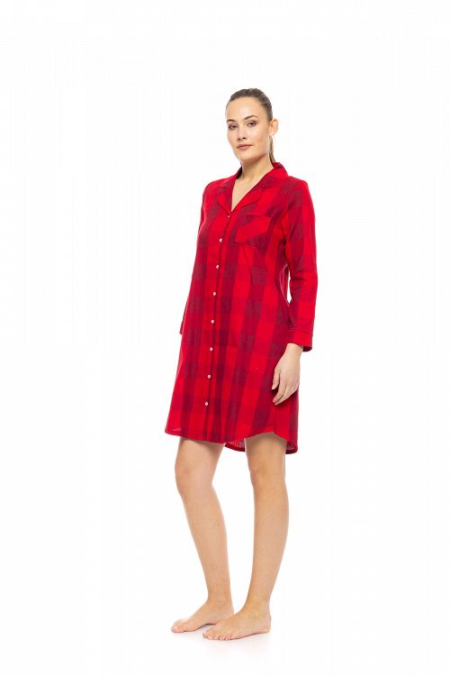 ΝΥΧΤΙΚΟ ΚΟΥΜΠΩΤΟ RASPBERRY PLAID PINK LABEL