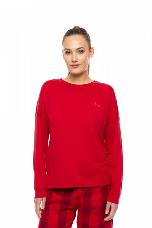 ΠΥΖΑΜΑ RASPBERRY PLAID PINK LABEL