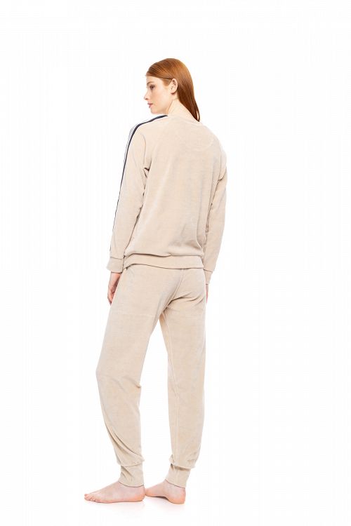 ΦΟΡΜΑ VELVET OFF WHITE STRIPE PINK LABEL