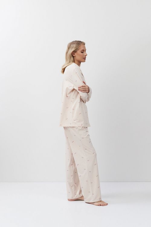 ΠΥΖΑΜΑ ΚΟΥΜΠΩΤΗ ΡΙΓΕ YVETTE PAJAMA LONG ARUELLE