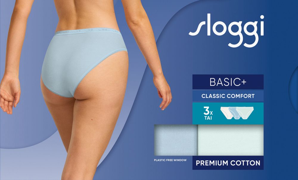 ΣΛΙΠ 3 ΤΕΜΑΧΙΑ Sloggi Basic+ Classic Comfort Tai 3PCS