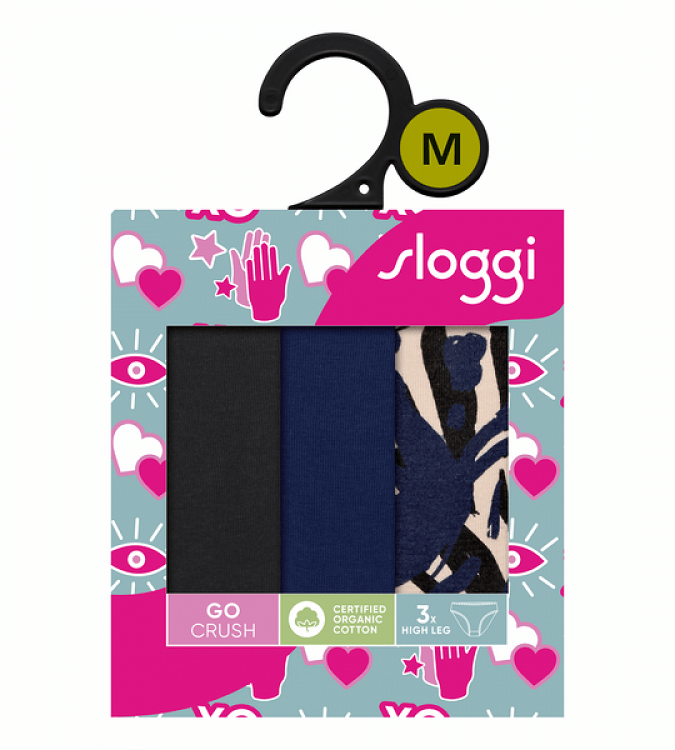 ΣΛΙΠ 3 ΤΕΜΑΧΙΑ sloggi GO Crush H High leg C3P