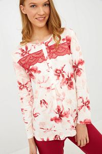 ΠΥΖΑΜΑ ΜΕ ΛΑΙΜΟΚΟΨΗ ΚΑΙ ΚΟΥΜΠΑΚΙΑ HARMONY