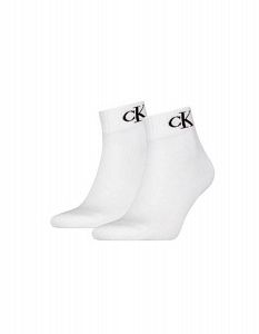 SOCKS MEN 2 PAIRS QUARTER MONOGRAM CALVIN KLEIN