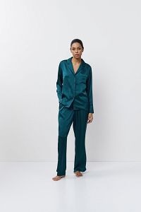 ΠΥΖΑΜΑ ΣΑΤΕΝ ΚΟΥΜΠΩΤΗ EMERALDA PAJAMA LONG ARUELLE