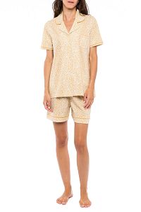 ΠΥΖΑΜΑ SHORTS YELLOW LEO PINK LABEL