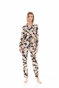 ΠΥΖΑΜΑ ΚΟΥΜΠΩΤΗ GOLD LEAF PINK LABEL