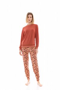 ΠΥΖΑΜΑ BRONZE LEAF PINK LABEL