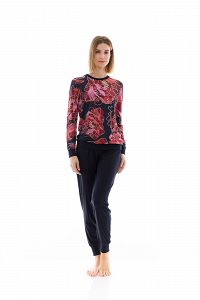 ΠΥΖΑΜΑ MAGENTA FLOWER PINK LABEL