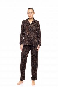 ΠΥΖΑΜΑ ΚΟΥΜΠΩΤΗ LEOPARD PINK LABEL