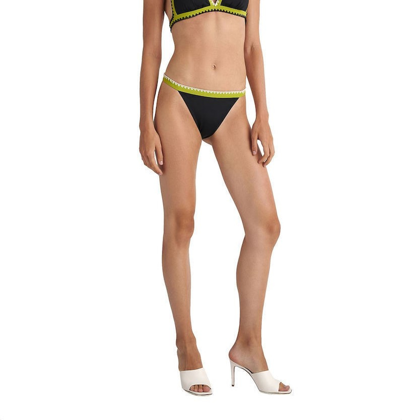 ΜΑΓΙΩ BIKINI SLIP ΨΗΛΟΜΕΣΟ ΜΕ ΚΕΝΤΗΜΑ ΣΤΟ ΛΑΣΤΙΧΟ BLU4U