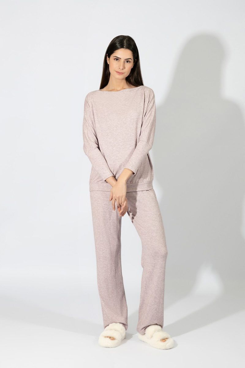 ΠΥΖΑΜΑ ΜΟΝΟΧΡΩΜΗ VISCOSE HARMONY