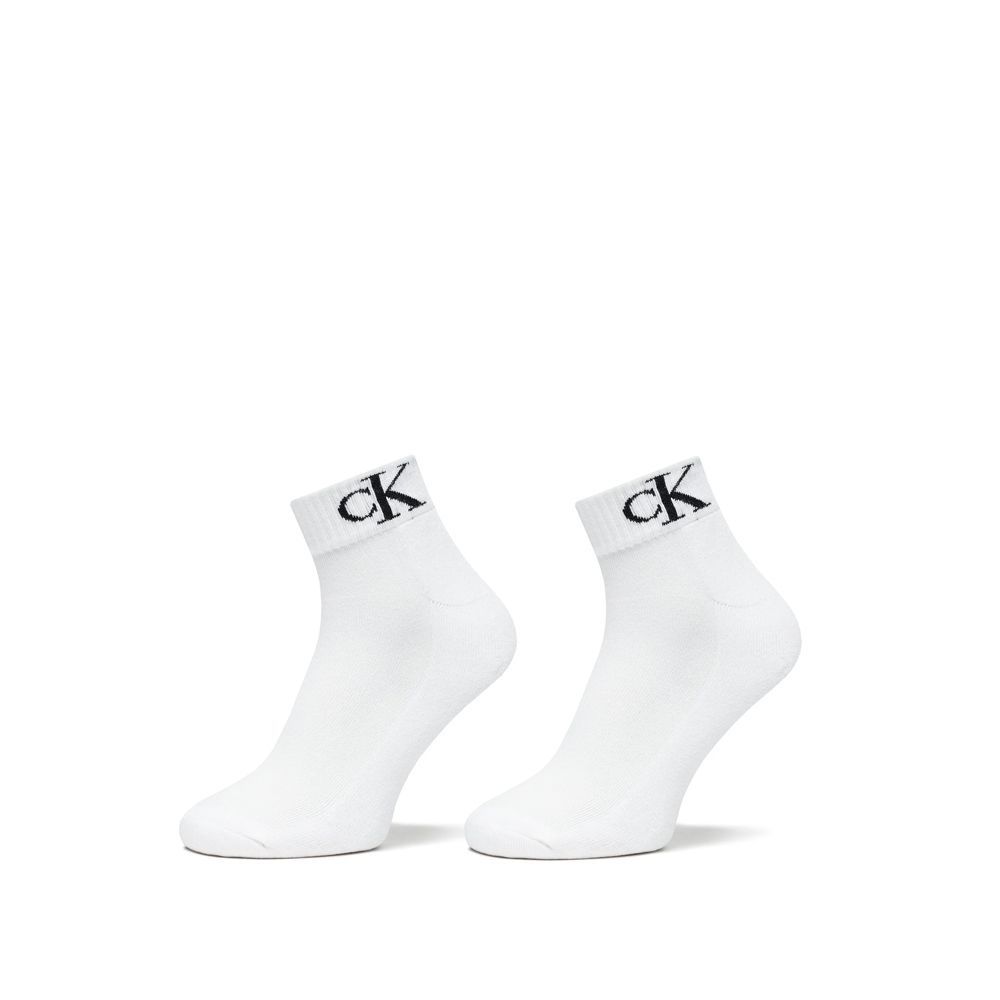 SOCKS MEN 2 PAIRS QUARTER MONOGRAM CALVIN KLEIN