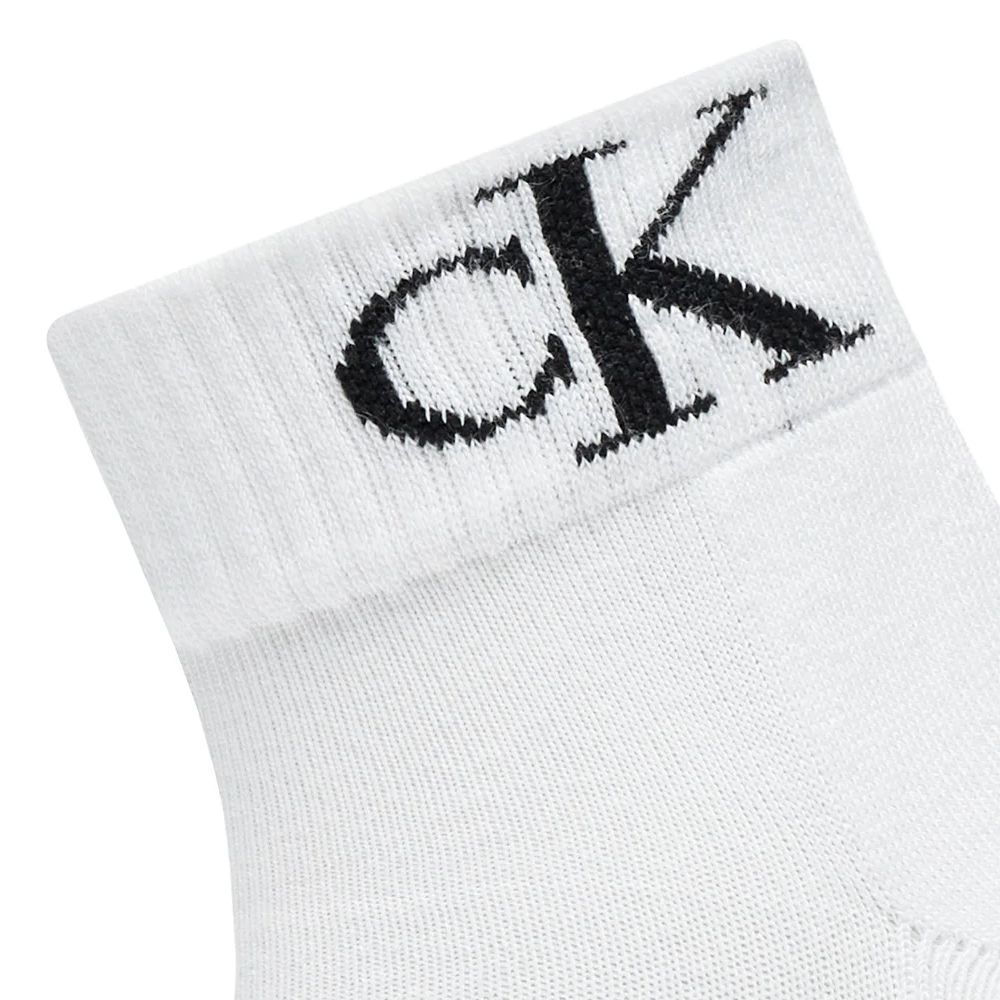 SOCKS MEN 2 PAIRS QUARTER MONOGRAM CALVIN KLEIN