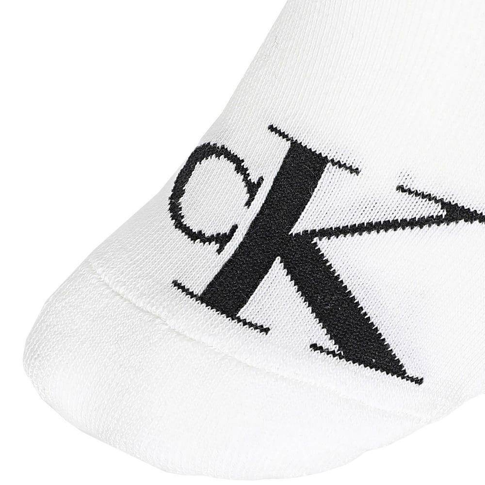 SOCKS MEN 2 PAIRS FOOTIE HIGH CUT MONOGRAM CALVIN KLEIN