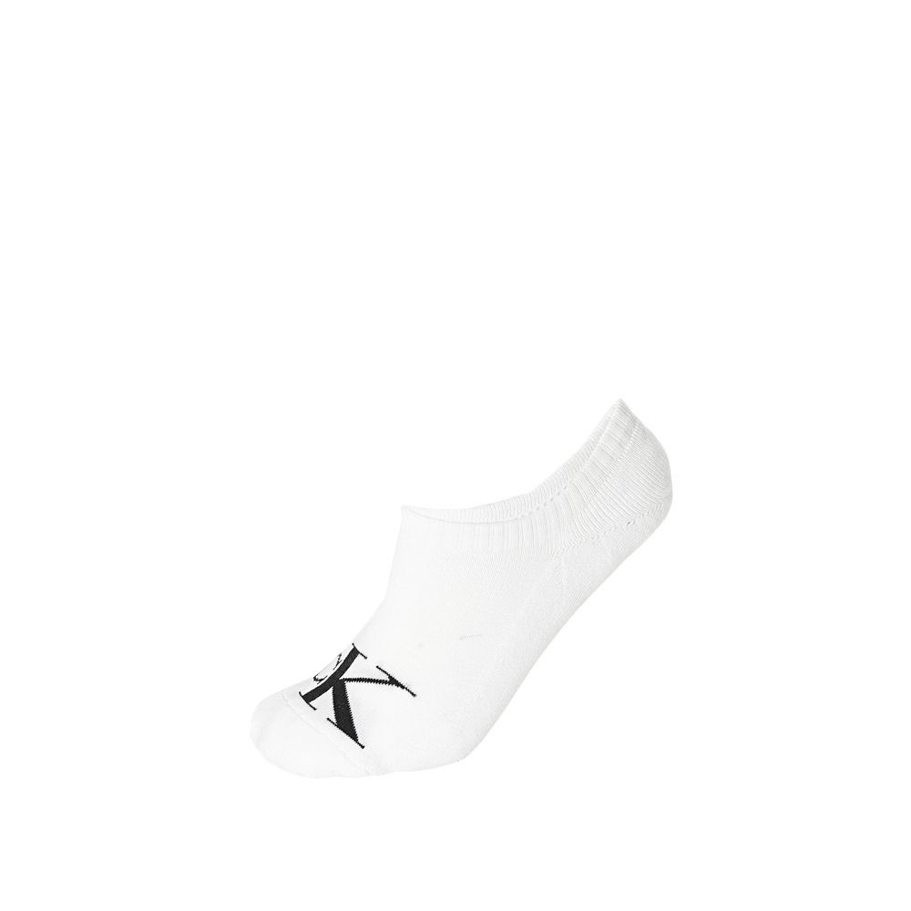 SOCKS MEN 2 PAIRS FOOTIE HIGH CUT MONOGRAM CALVIN KLEIN