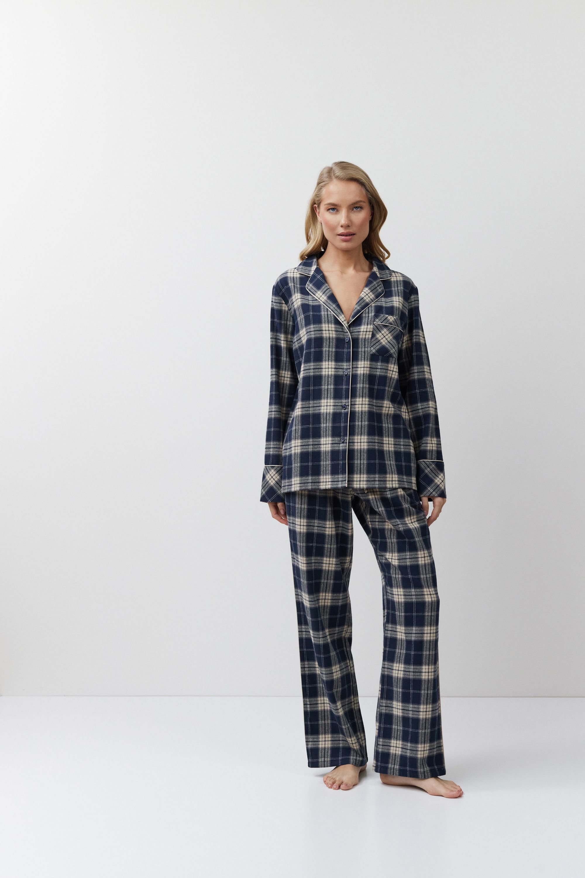 ΠΥΖΑΜΑ ΚΟΥΜΠΩΤΗ ΚΑΡΟ LAURENCE PAJAMA LONG ARUELLE