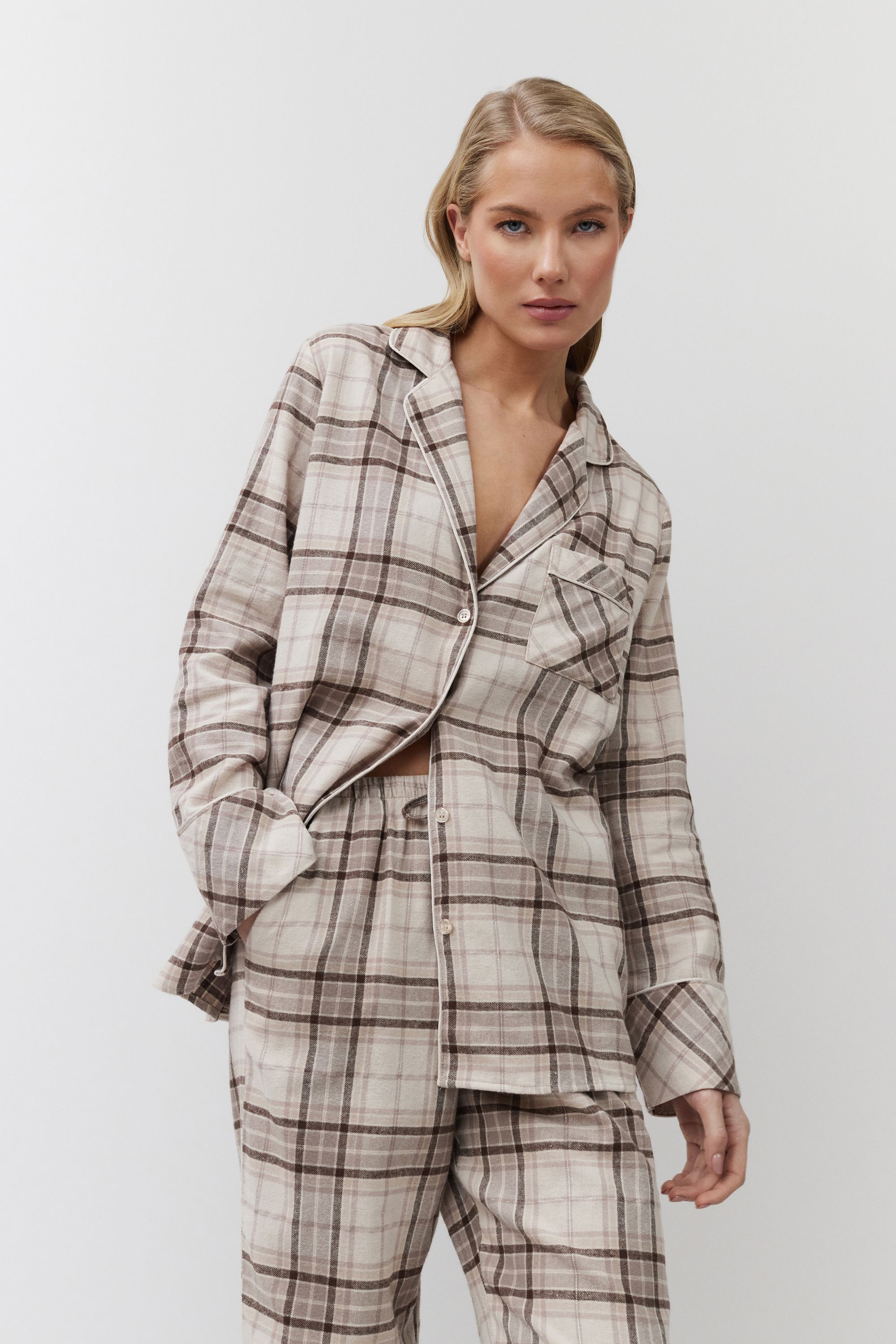 ΠΥΖΑΜΑ ΚΟΥΜΠΩΤΗ ΚΑΡΟ MAELLE PAJAMA LONG ARUELLE