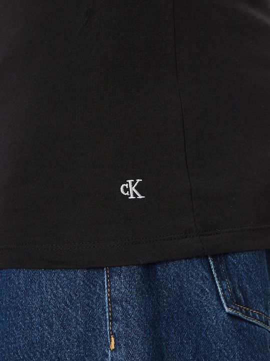 ΦΑΝΕΛΑ ΚΟΝΤΟ ΜΑΝΙΚΙ CREW NECK 3PK CALVIN KLEIN