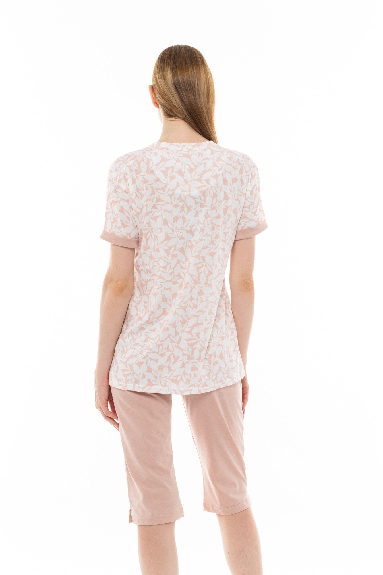 ΠΥΖΑΜΑ CAPRI PINK FLOWER PINK LABEL