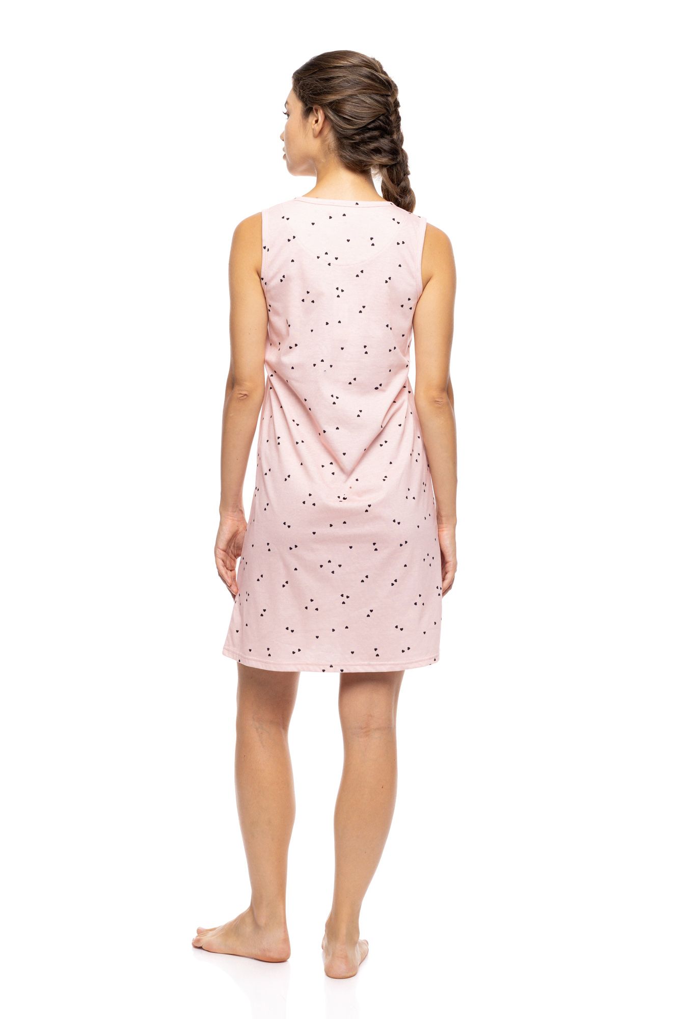 ΝΥΧΤΙΚΟ ΠΑΤΙΛΕΤΑ ΩΜΟΣ LITTLE HEART PRINT PINK LABEL