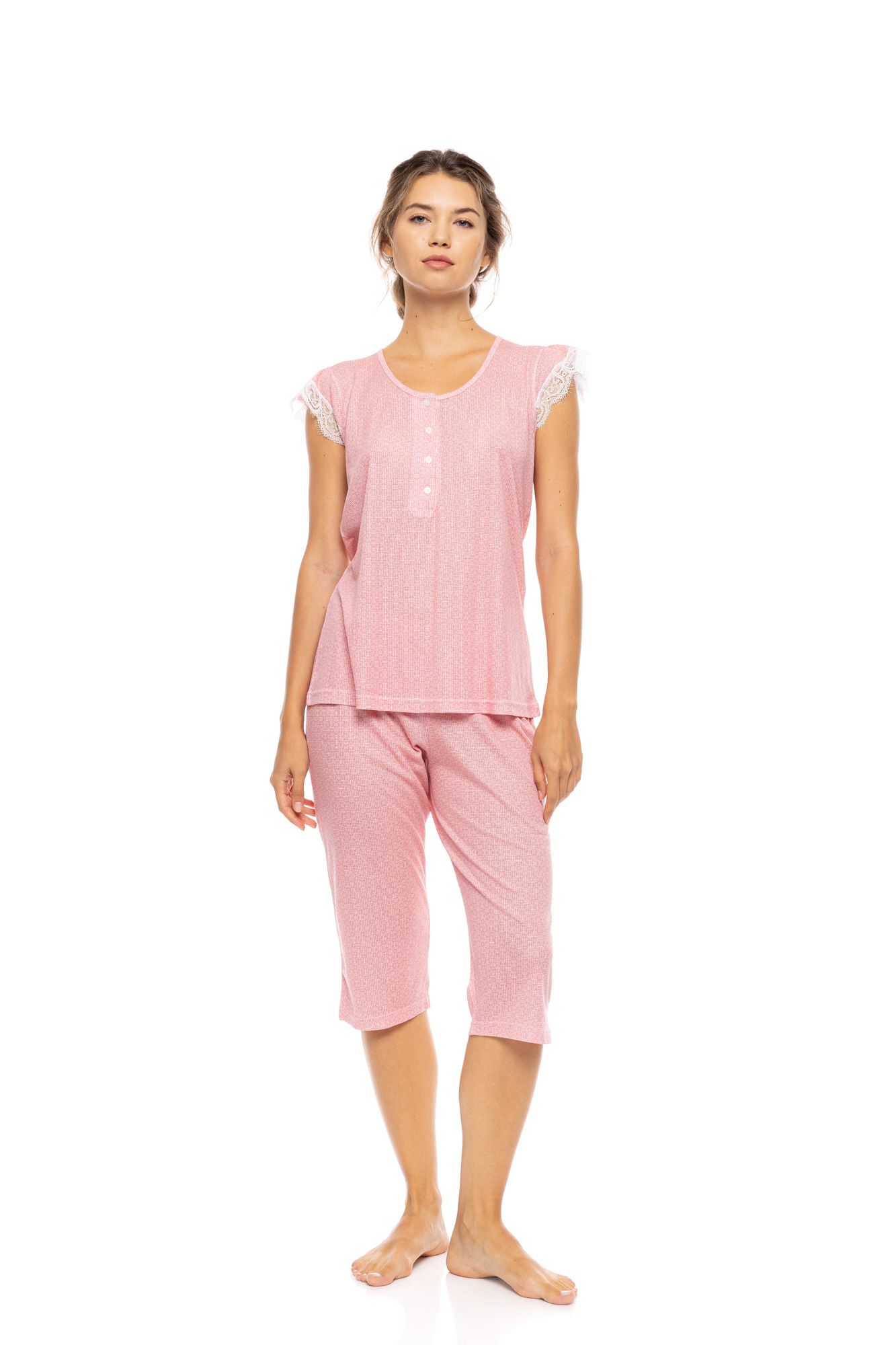 ΠΥΖΑΜΑ ΠΑΤΙΛΕΤΑ CAPRI ΠΑΝΤΕΛΟΝΙ SUMMER GEO PINK LABEL