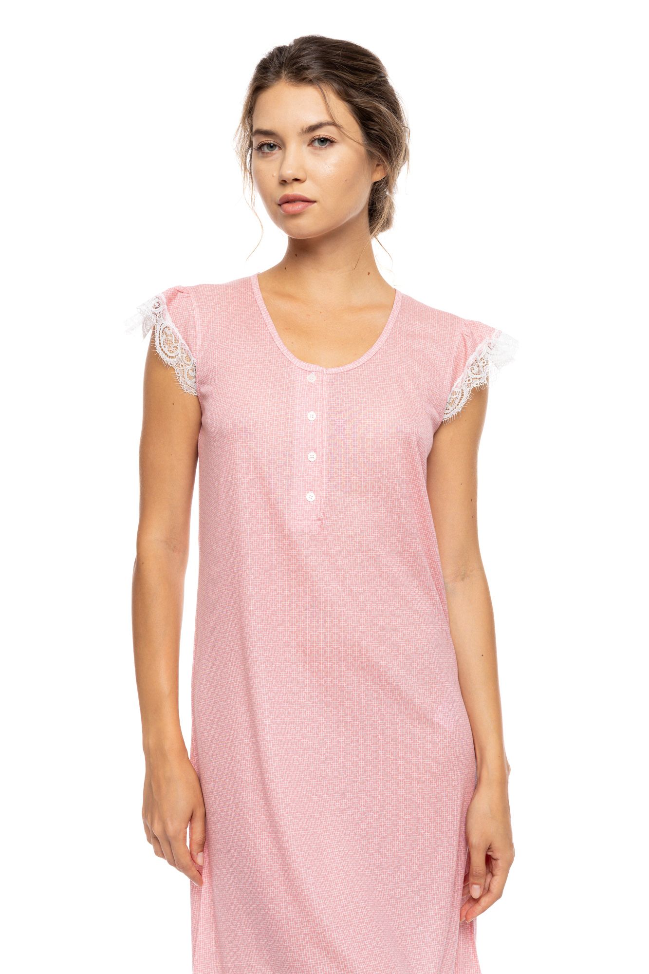 ΝΥΧΤΙΚΟ ΠΑΤΙΛΕΤΑ ΚΟΝΤΟ ΜΑΝΙΚΙ SUMMER GEO PINK LABEL