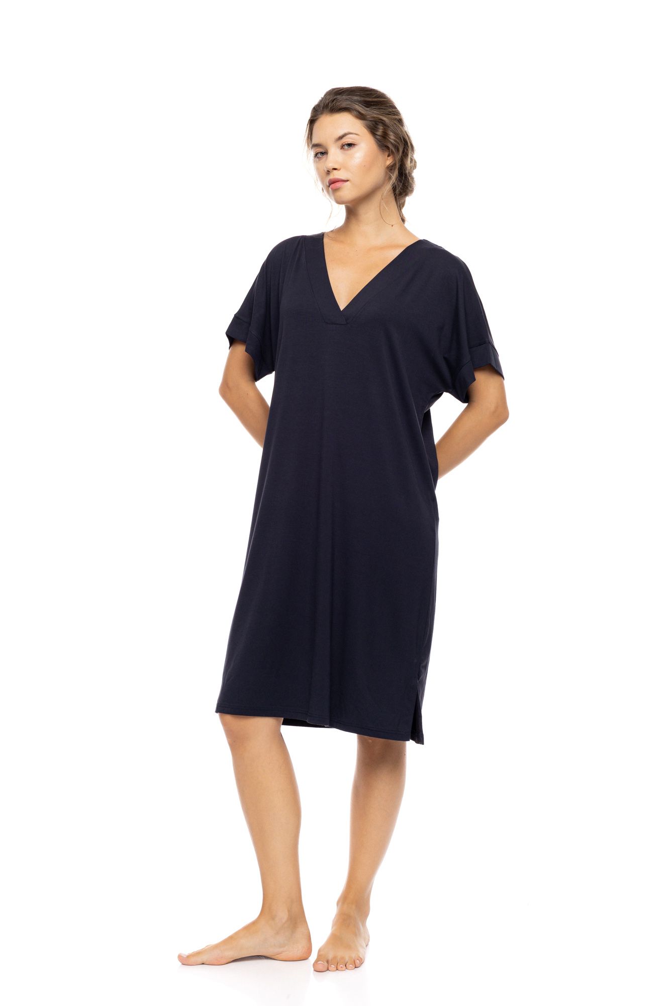 ΝΥΧΤΙΚΟ ΓΥΝΑΙΚΕΙΟ V-NECK BAMBOO PINK LABEL