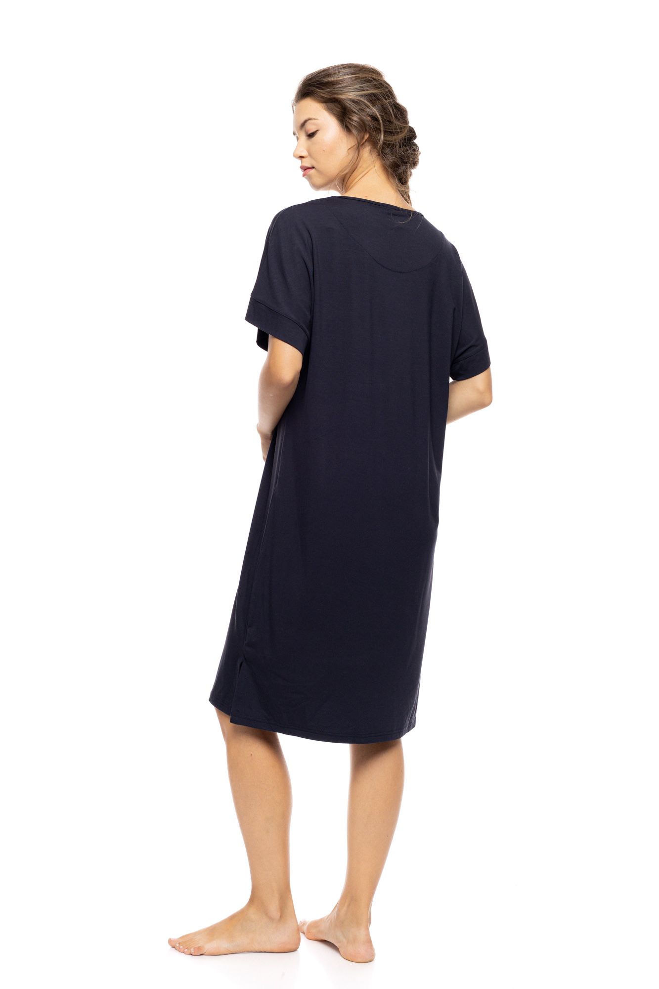 ΝΥΧΤΙΚΟ ΓΥΝΑΙΚΕΙΟ V-NECK BAMBOO PINK LABEL