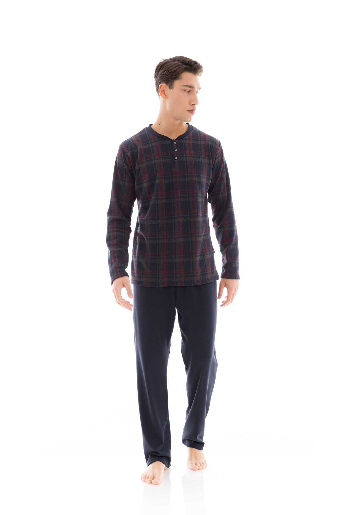 ΠΥΖΑΜΑ JACQUARD RED PLAID ULISSE